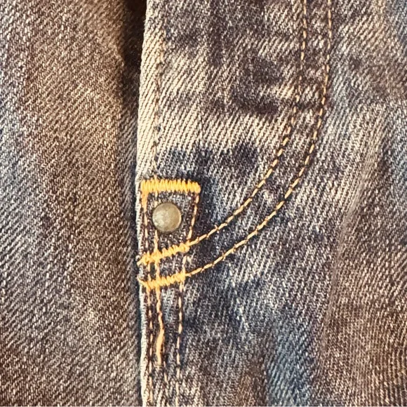 Vintage Ralph Lauren Polo Denim Jeans Fly Rivet Baggy Bootcut 40x30 (42x31) - Picture 9 of 11